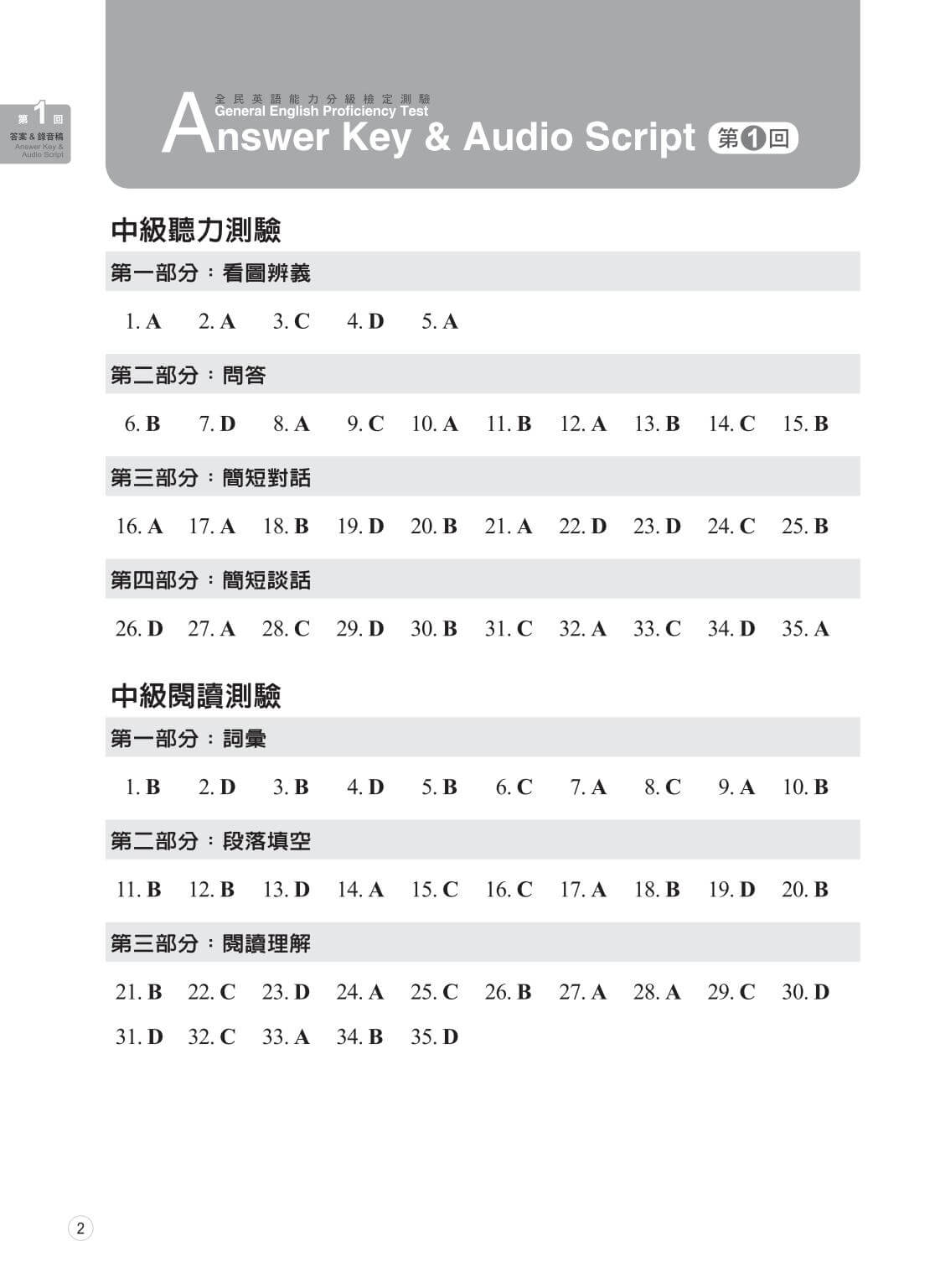 新全民英檢黃金考題試題包中級初試_sample pages_13