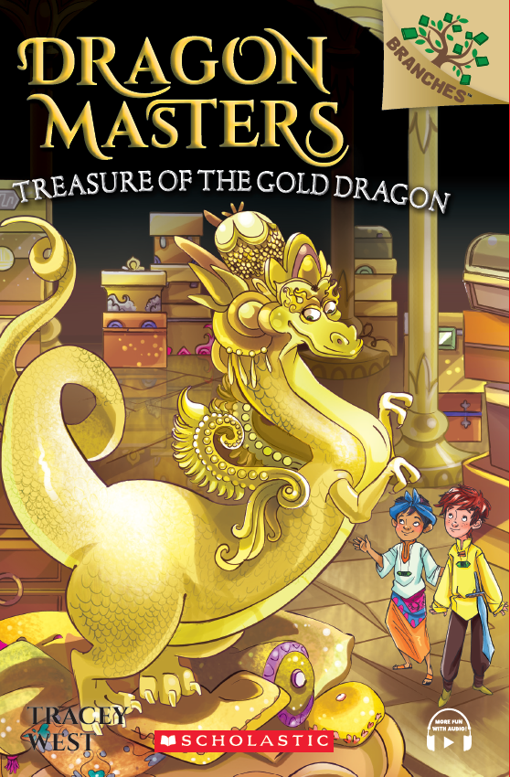 SC Dragon Masters #12:Treasure of the Gold Dragon (with CD & Storyplus)