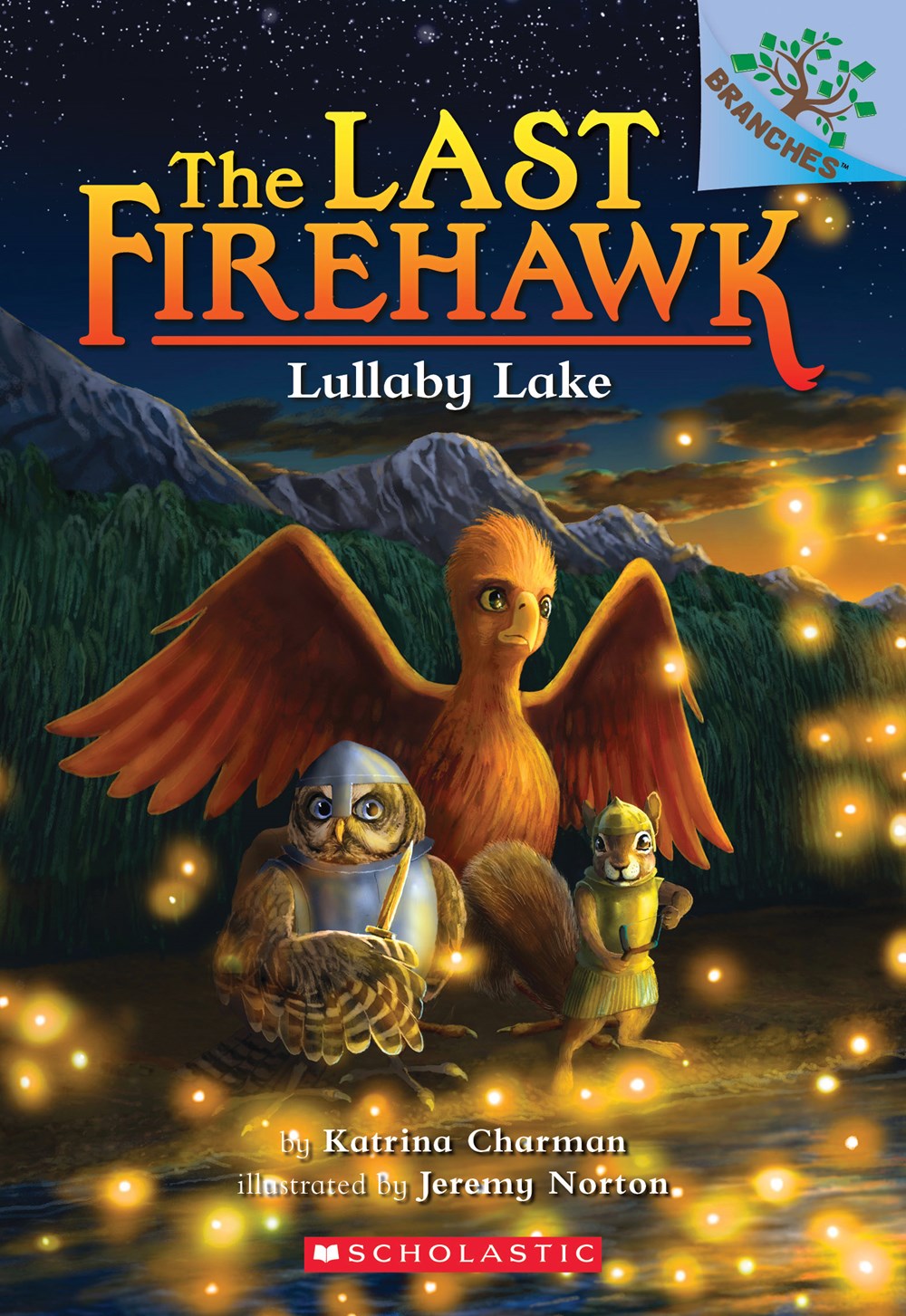 9781338122671 The Last Firehawk #4 Lullaby Lake