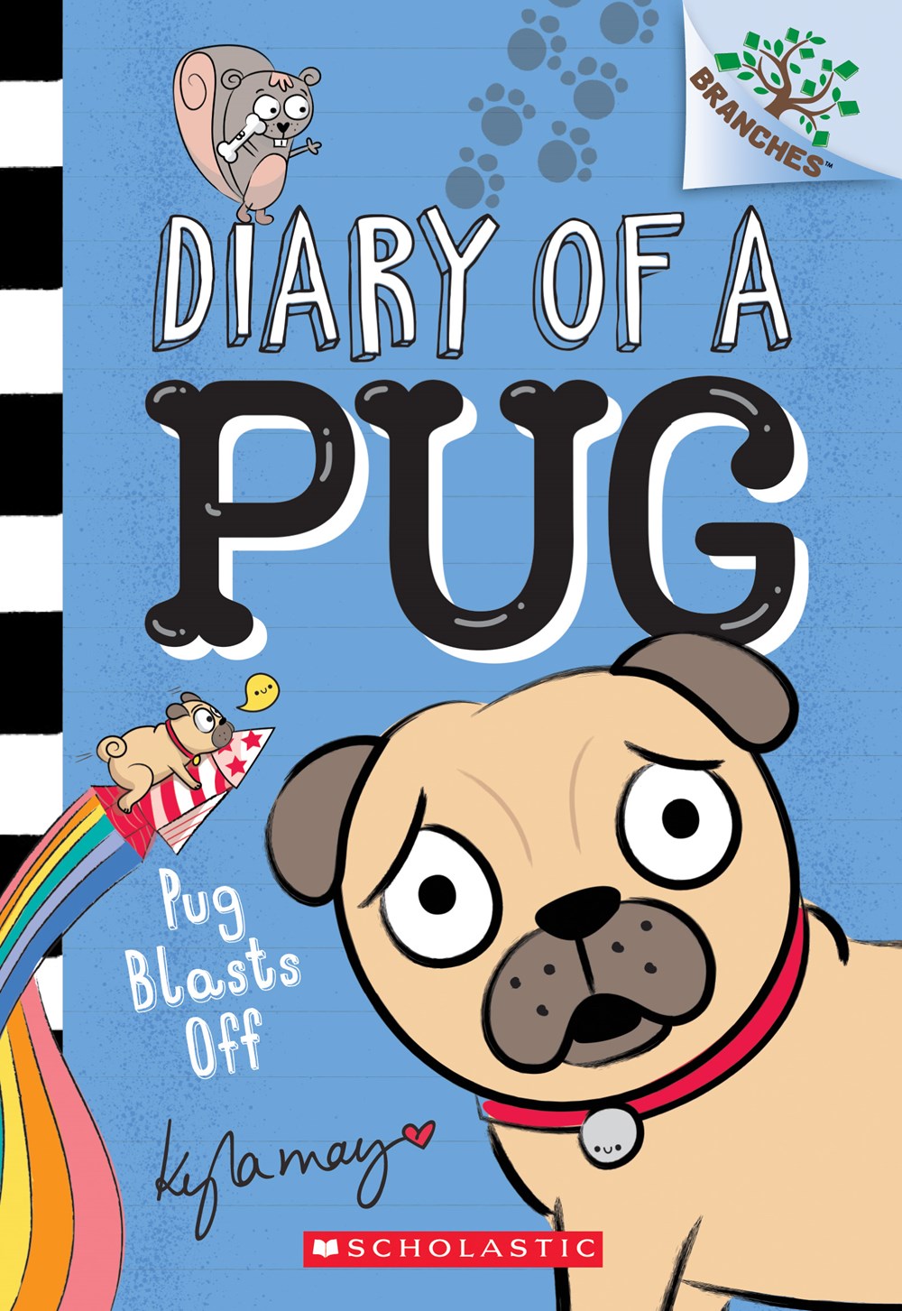 9781338530032 Diary of a Pug #1 Pug Blasts Off